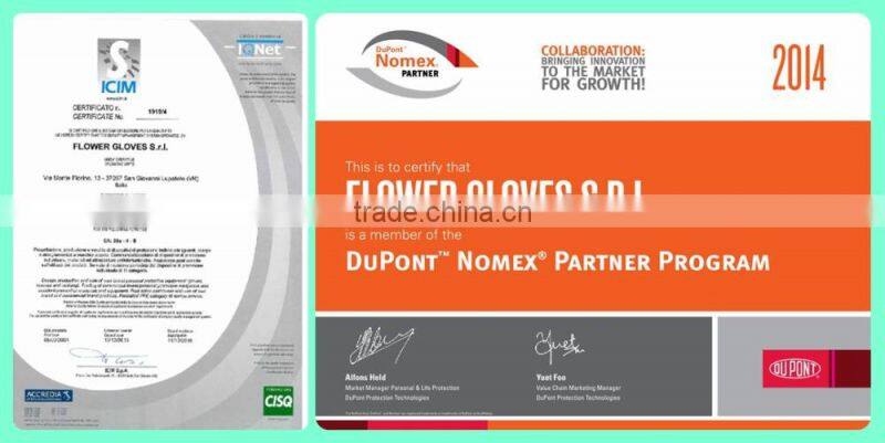 high quality split leather palm glove with reinforcement stripe