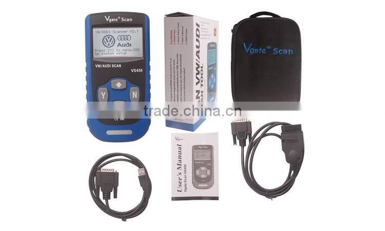 Auto Car Diagnostic Tool Vgate VS450 CAN OBDII OBD2 Fault Code Reader Scanner for VW/AD