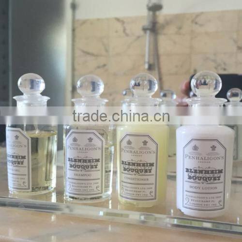 Customized high quality hotel amenities bath shower set