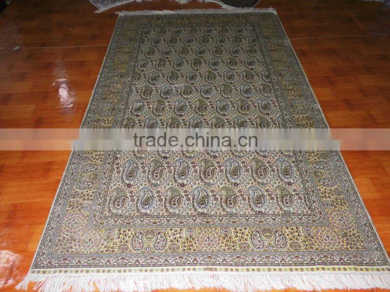shaggy carpet turkey hand-knotted silk carpets, classical iranian turkish design silk carpets