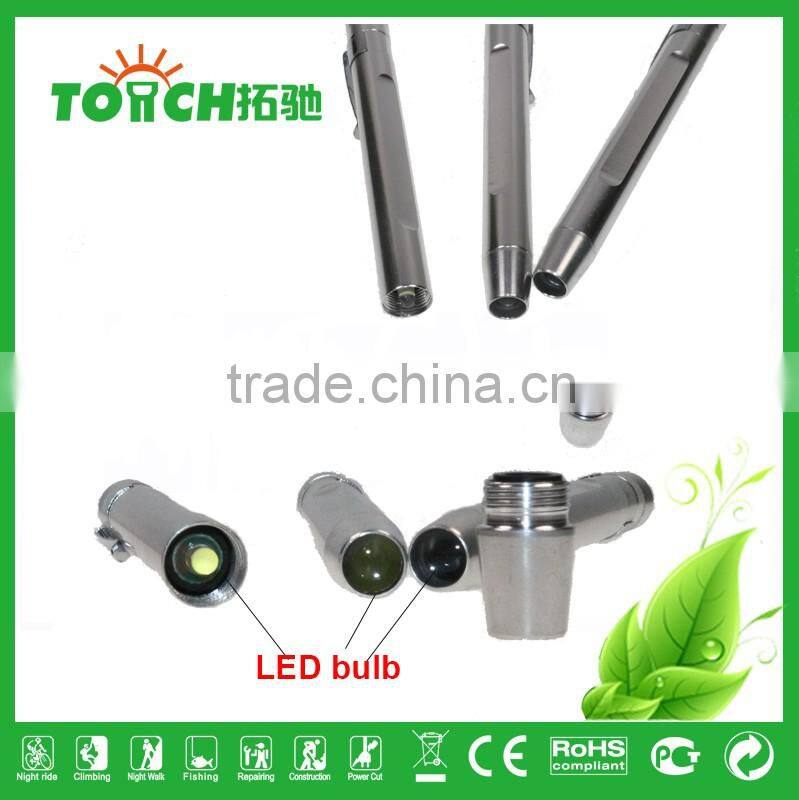 Medical doctor nurse LED penlight flashlight mini LED penlights AAA battery works