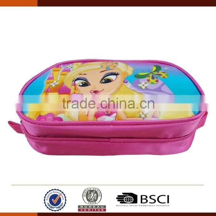Beautiful PVC Kids Pencil Case Bags for Girls