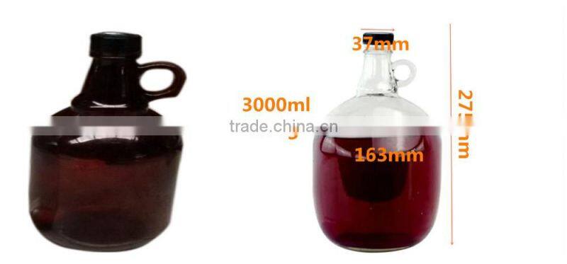 106 oz Wholesale Clear California Glass Wine Bottle high-capacity glass California wine bottle