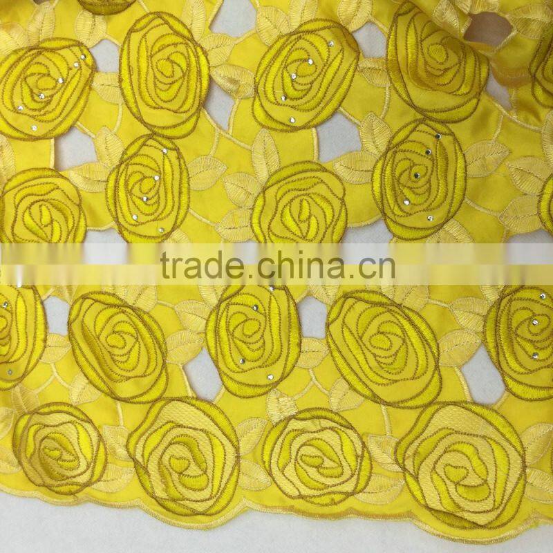 Royal bule formal dress patterns lace African styles dress making silk lace fabric for sale