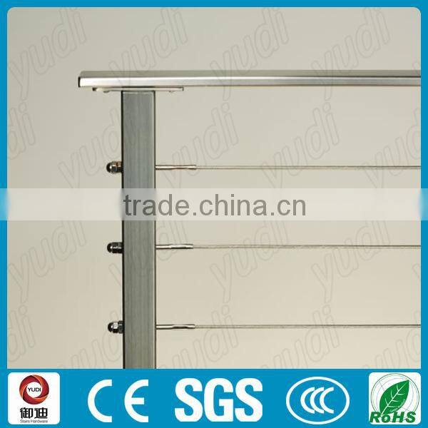 Deck and Balcony Stainless Steel cable railing handrails design