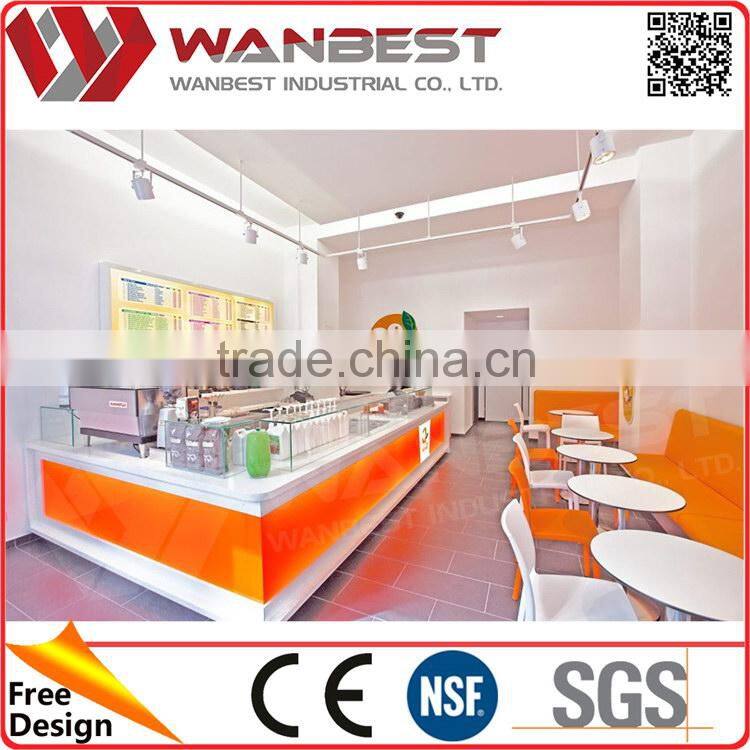 Low price top level marble buffet bar counter