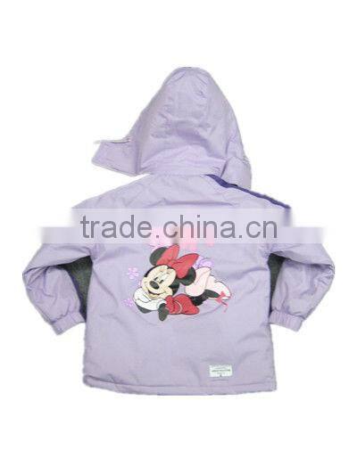 children girls hooded wind coat