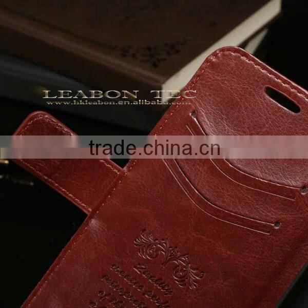 good quality wallet flip leather case for samsung note 5, mobile phone case alibaba china