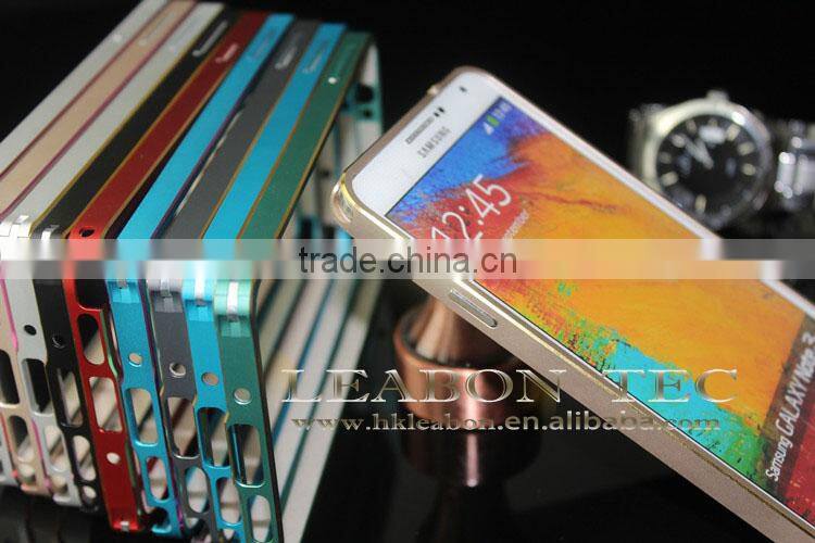 Top quality Wholesales new Cheap Price Many Colors For Choose Aluminum Bumper Case For Samsung note 3 With Metal Frame