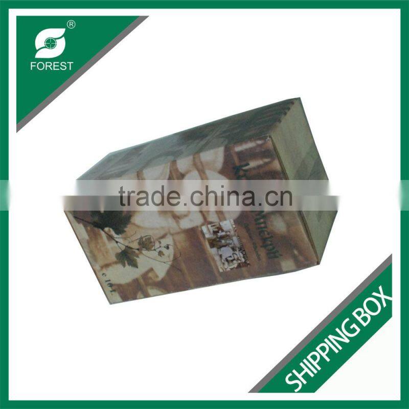 SINGLE WINE BOTTLES PAPER SHIPPING BOX LUXURY WINE CORRUGATED SHIPPING BOX