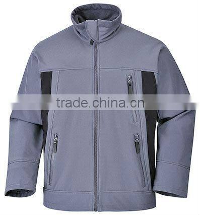 grey breathable softshell jacket