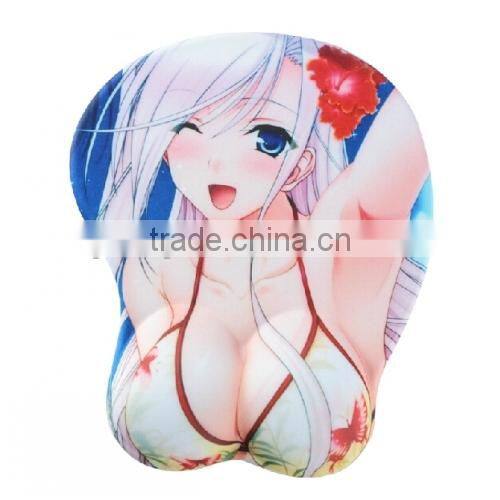 Silicone mouse mat big boobs cartoon girl mouse mat wholesale