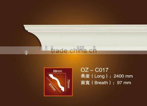 High desity PU crown mouldings for interior & E