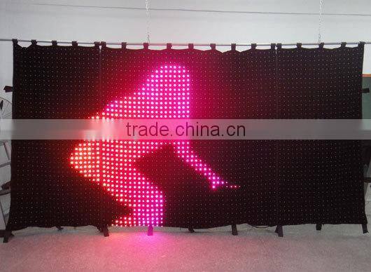 P5 2x4M Stage background Led video curtain star cloth