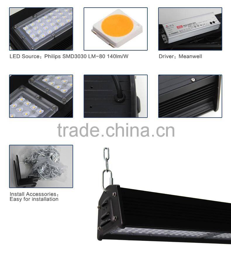 New design 150W Warehouse High Bay Light Waterproof Led Linear Lighting Fixture