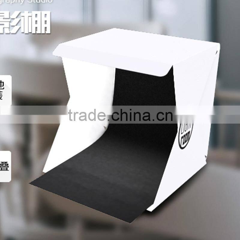 Portable Foldable Mini Photo Studio Box Case Photography Backdrop Backgroud Build-in LED Light Softbox For Shooting Small Items