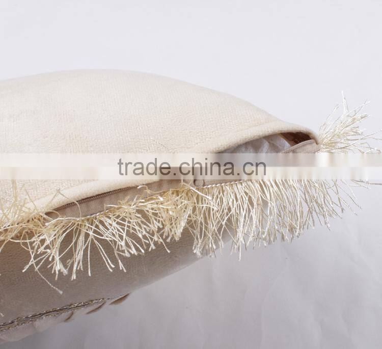 Beige color decorative pillow case for sublimation printing