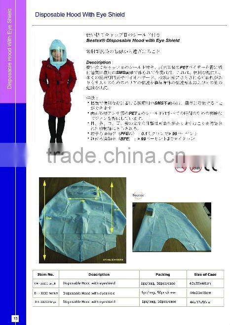 HOT!Disposable Nuclear Radiation Hood with Shield