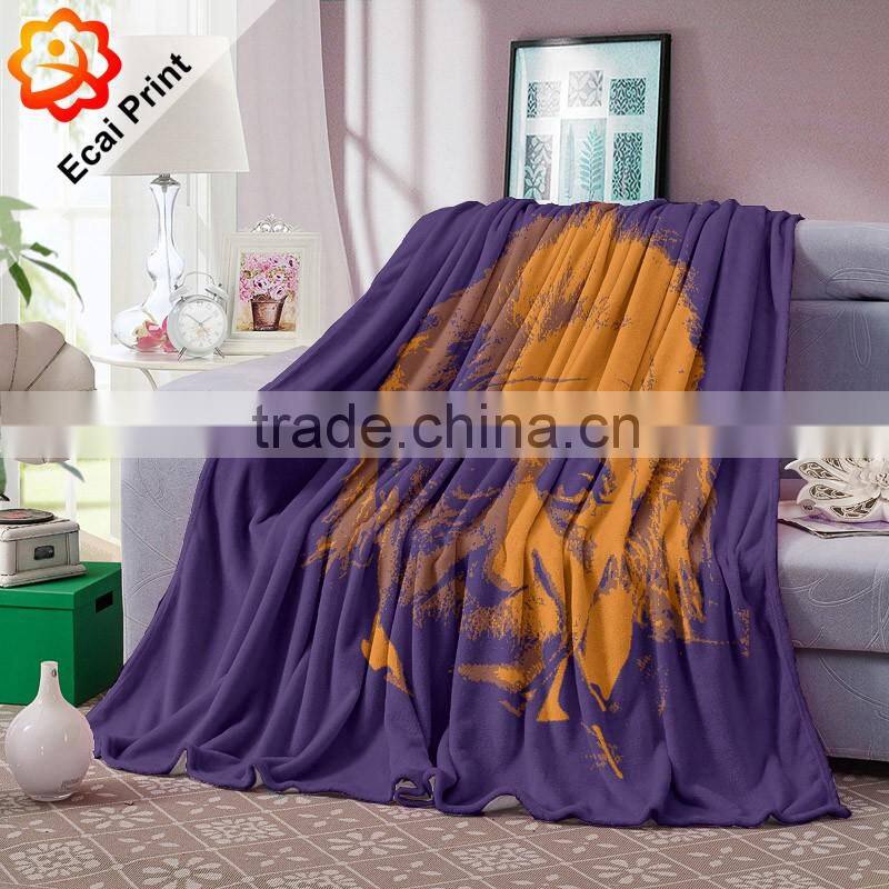 2016 latest customize digital printing polyester blanket