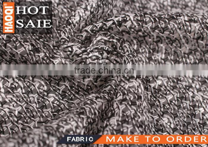 shaoxing fabric T/R fabric textile fashion style coarse knit fabric