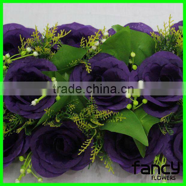 wholesale artificial silk purple funeral flowers