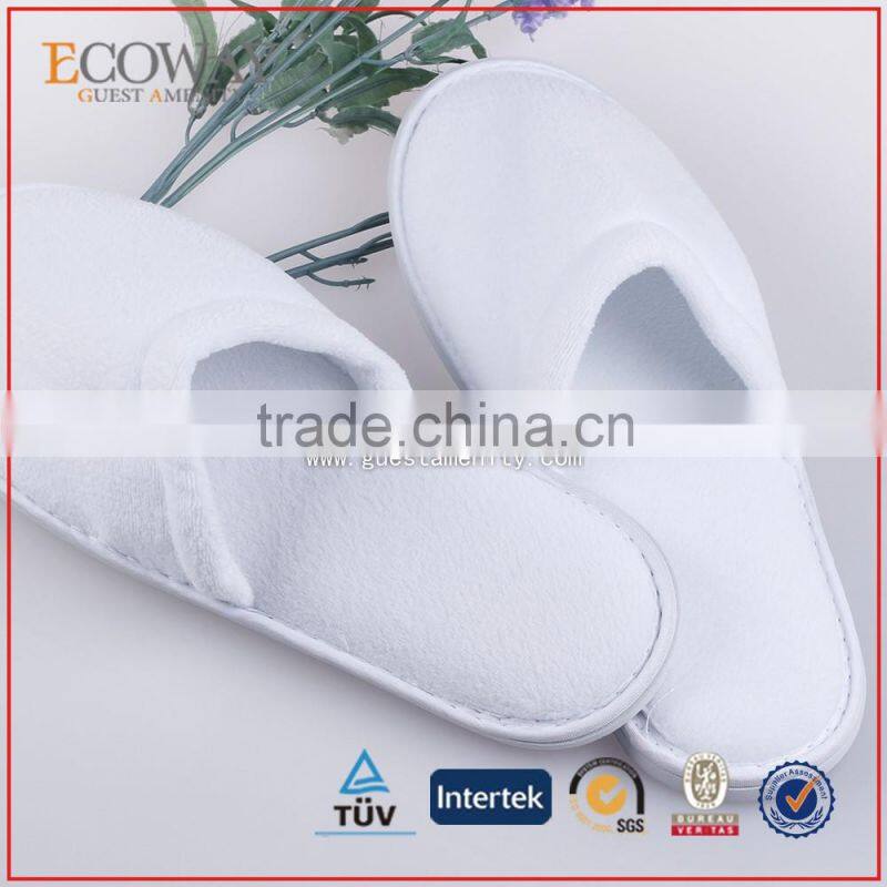 high quality hotel terry cotton slippers white custom indoor bedroom slipper