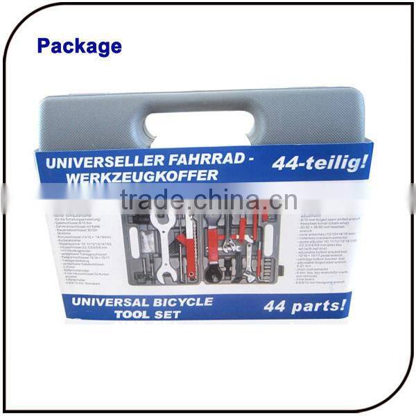 Repair work of tyres brakes chains 44pcs carbon steel materials professional bike bicycle repair tool set
