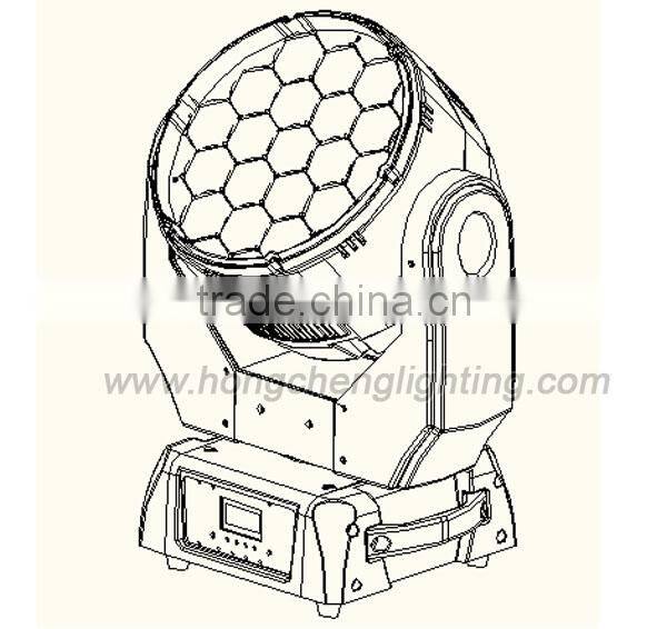professional light equipment osram rgbw 19x15w led movers zoom head light