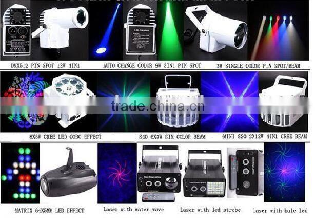 2016 new 48 patterns led laser light/laser with led strobe light for family party disco KTV led twinkling stage lighting