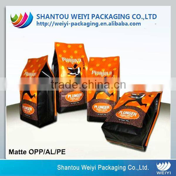 Clear Window bleached kraft paper Tin Tie bag with square bottom