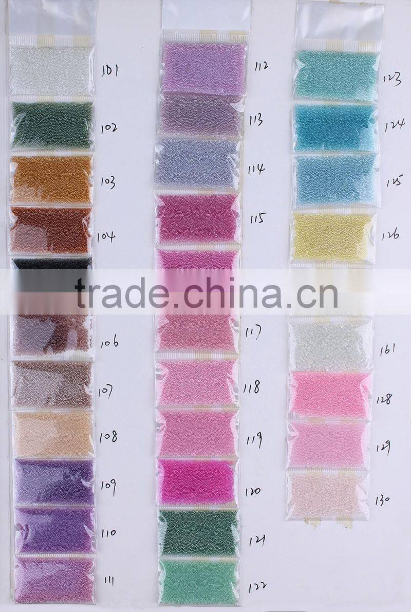 Micro mini Glitter Glass bottle bead treasures glass beads nail decoration