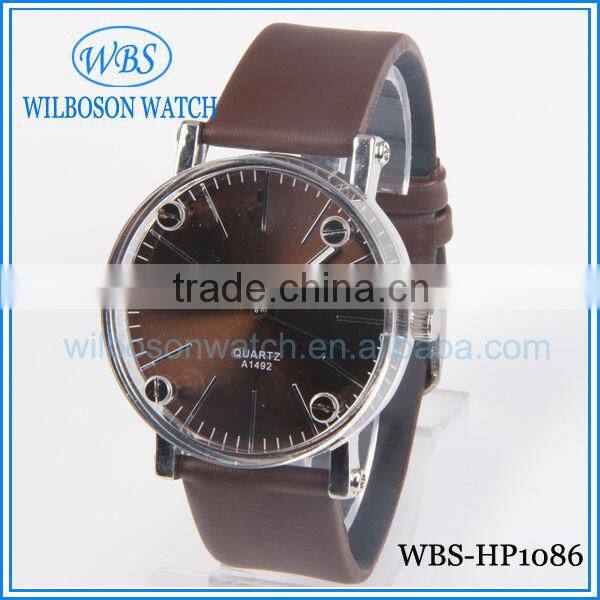 Hot sell wrist band watch with plastic case