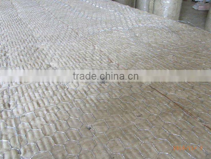 Rockwool insulation blanket with wire mesh