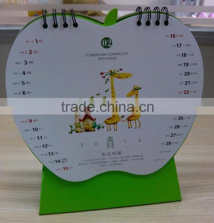 2015 Excellent promotion desk calendar design/table calendar printing/table desk calendar design