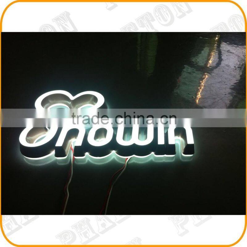hot selling face lit and halo lit LED acrylic sign