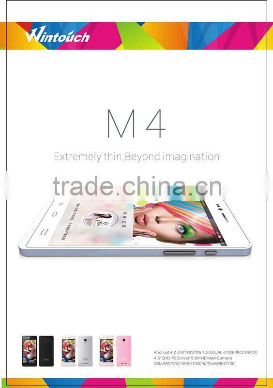 Ultra Slim!!! 4.5" inch Dual SIM Quadband GSM WCDMA Android Smart Phone