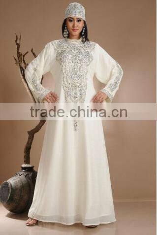 Very Fancy Jilbab Fashion white turkey Abaya fashion