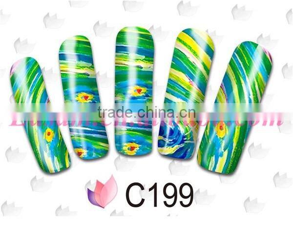 water transfer printing nail sticker , sticker for manicure