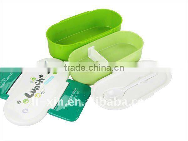plastic lunch box (doule layer) new item