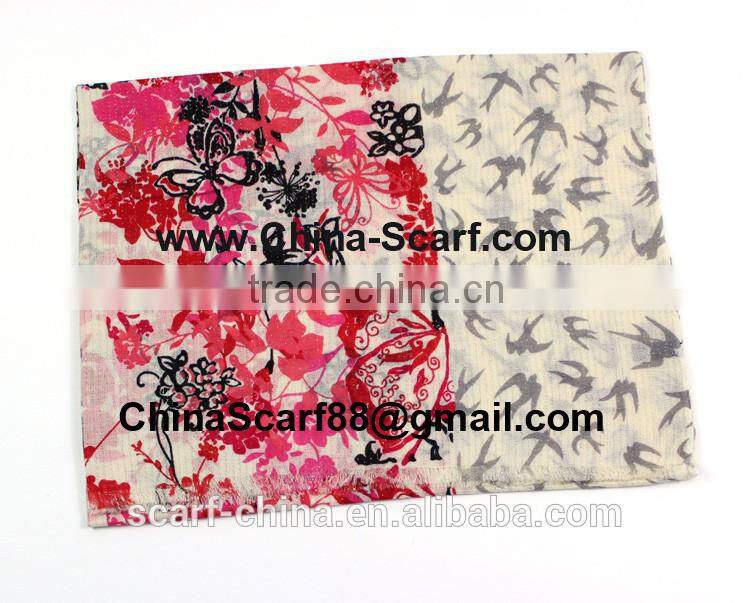 Wholesale gold thread wool scarf