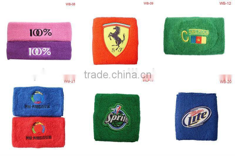 terry cloth sports wristband support