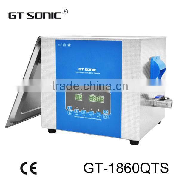 6L benchtop spare part cleaning for industry ultrasonic cleaner GT-1860QTS