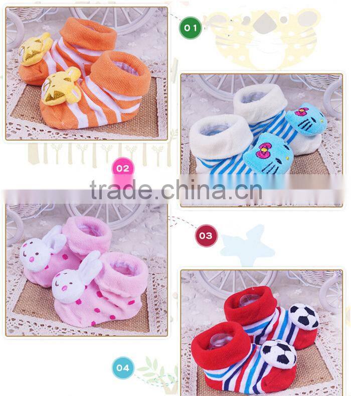 2015 hot sale baby cartoon tube sock cost-effective baby sock shoes