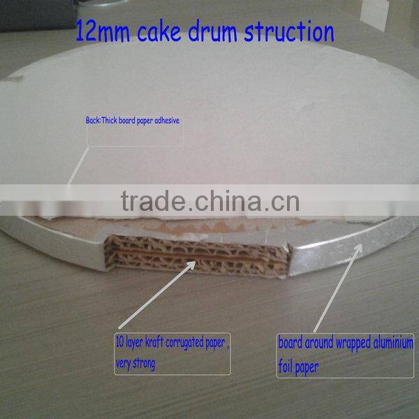 square corrugated cake drums