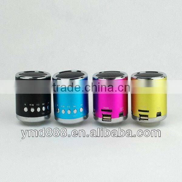 Digital Portable Rechargeable Mini speaker with USB TF card and FM