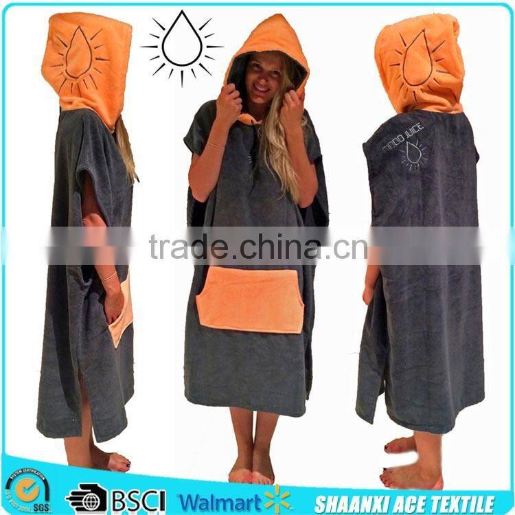 100% cotton terry one color Adult size robe towel plain woven adult robe towel