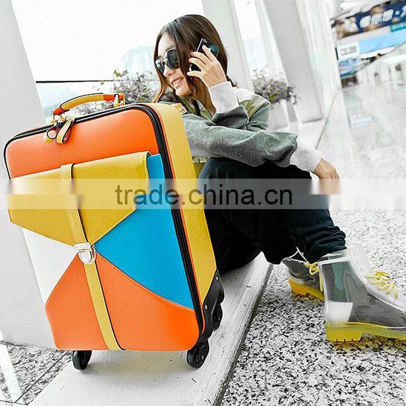 PU Leather Trolley Luggage Case Padlock For Luggage