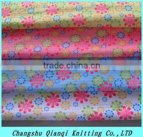 Double-side print terry cloth fabric cloth