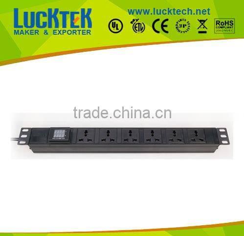universal China type current meter PDU server rack outlet