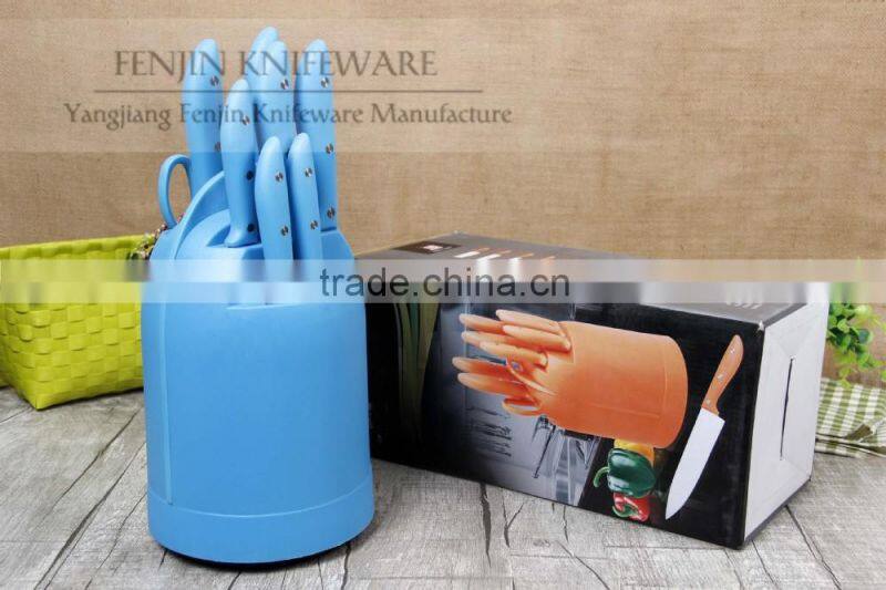 11pcs Rotatable Knife Block Utensil Set- Free Sample Knife